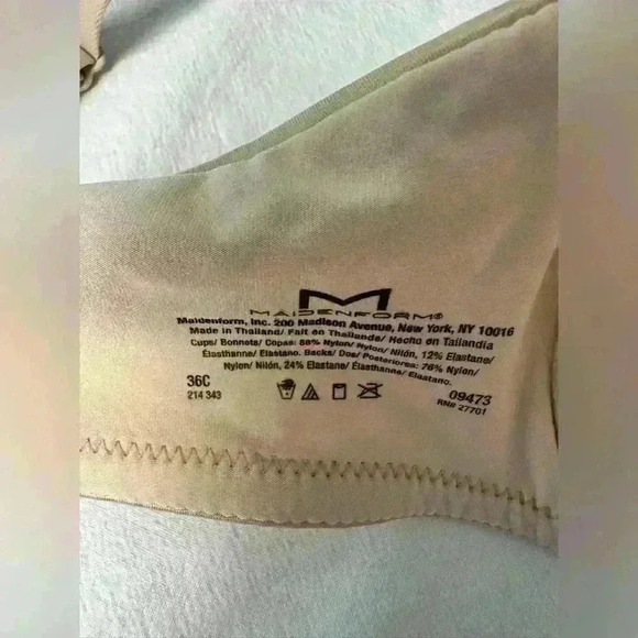 Maidenform Women’s Full Coverage Cushioned Convertible Underwire Bra Size 36C - Picture 5 of 9